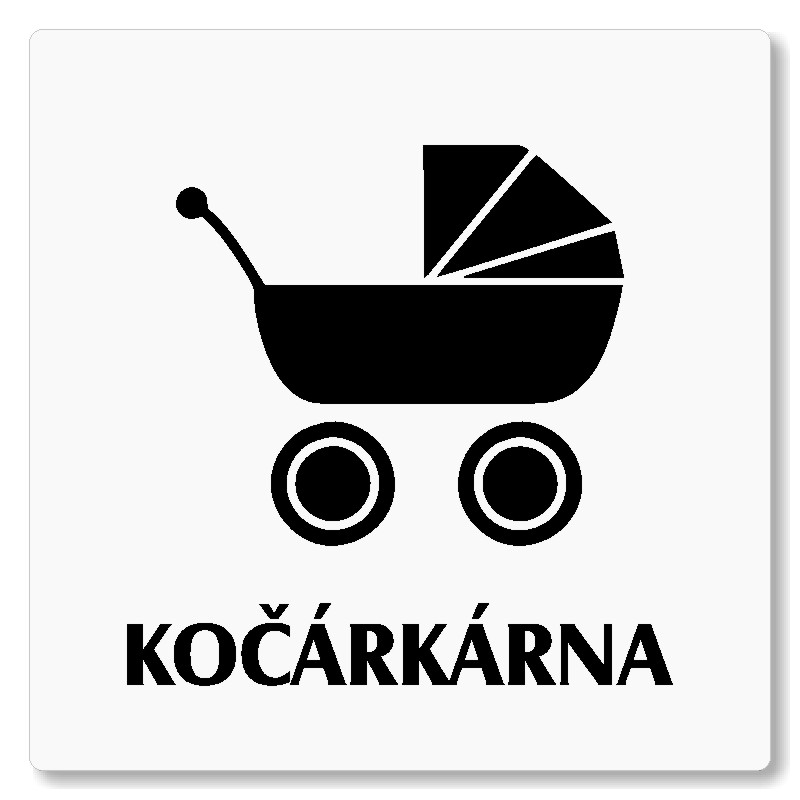Kočárkárna, 148x148mm, bílá, Nevada